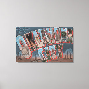 Oklahoma City, Oklahoma (Oil Fields) Canvas Print