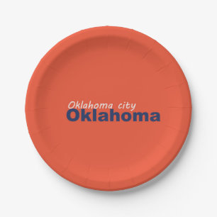 Oklahoma city, Oklahoma Paper Plates