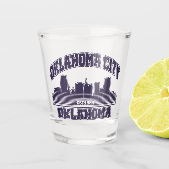 Oklahoma City,Oklahoma  Shot Glass (Front)