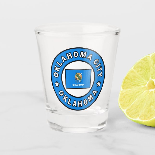 Oklahoma City Oklahoma Shot Glass (Front)