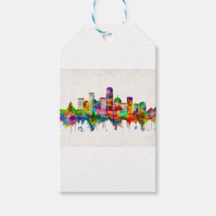 Oklahoma City Oklahoma Skyline Gift Tags
