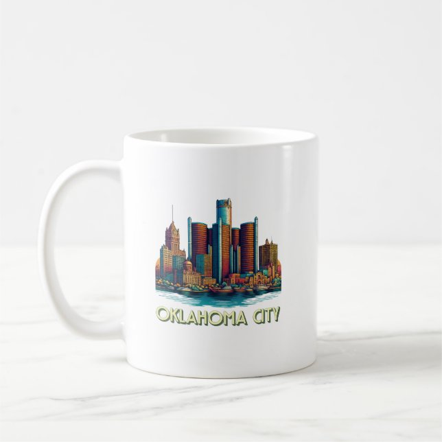 Oklahoma City Oklahoma USA Coffee Mug (Left)