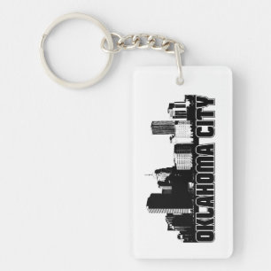Oklahoma City Skyline Key Ring