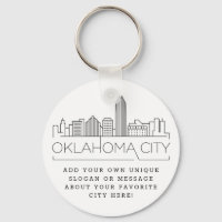Oklahoma City Stylised Skyline | Custom Slogan