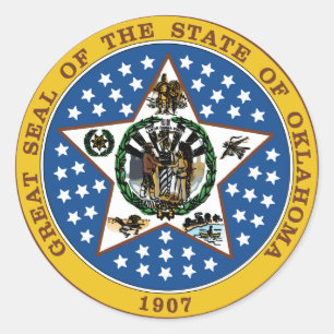 Oklahoma Classic Round Sticker