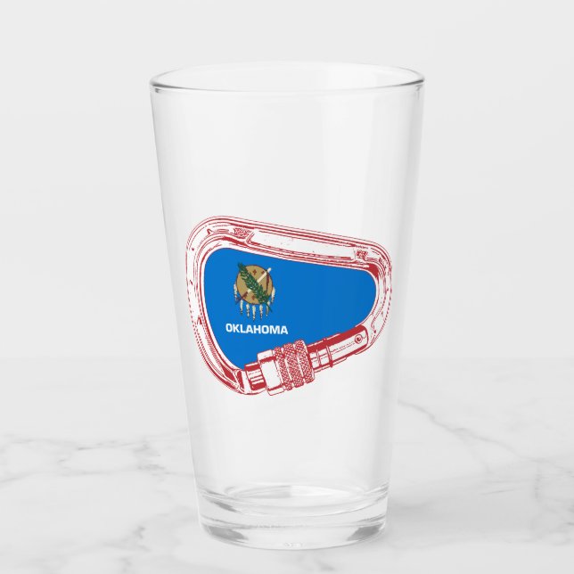 Oklahoma Climbing Carabiner Glass (Front)