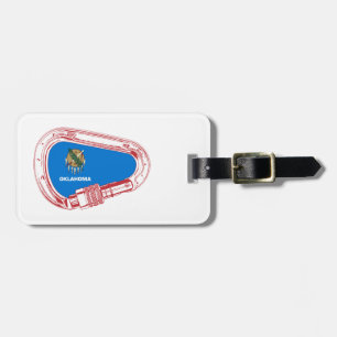 Oklahoma Climbing Carabiner Luggage Tag