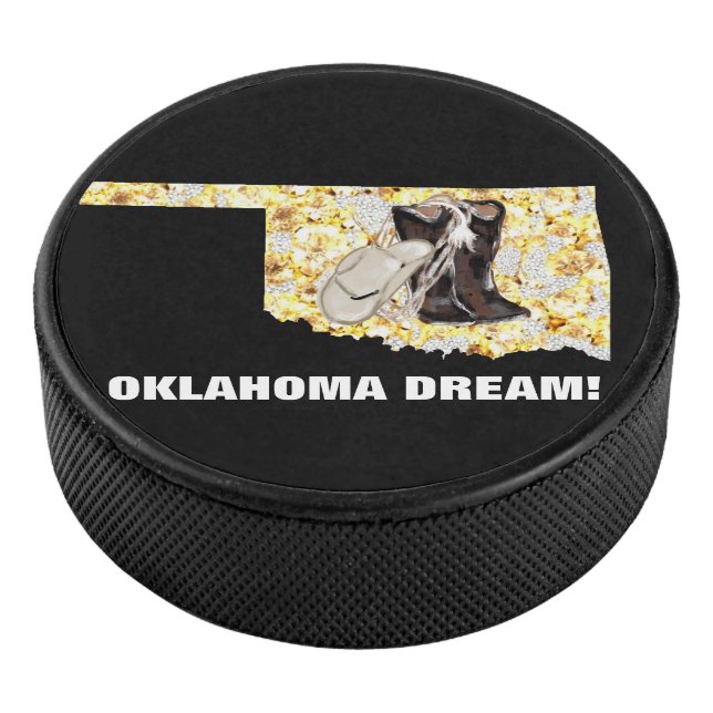 OKLAHOMA DREAM! HOCKEY PUCK (3/4)