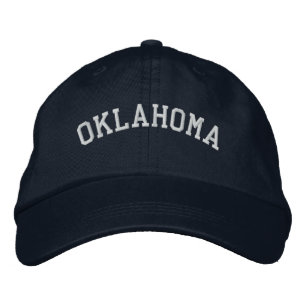 Oklahoma Embroidered Adjustable Navy Hat