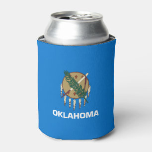 Oklahoma flag, American state flag Can Cooler