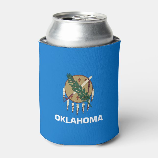 Oklahoma flag, American state flag Can Cooler (Can Front)