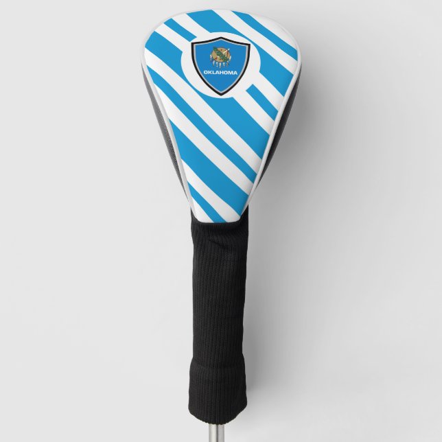 Oklahoma flag golf head cover (Front)
