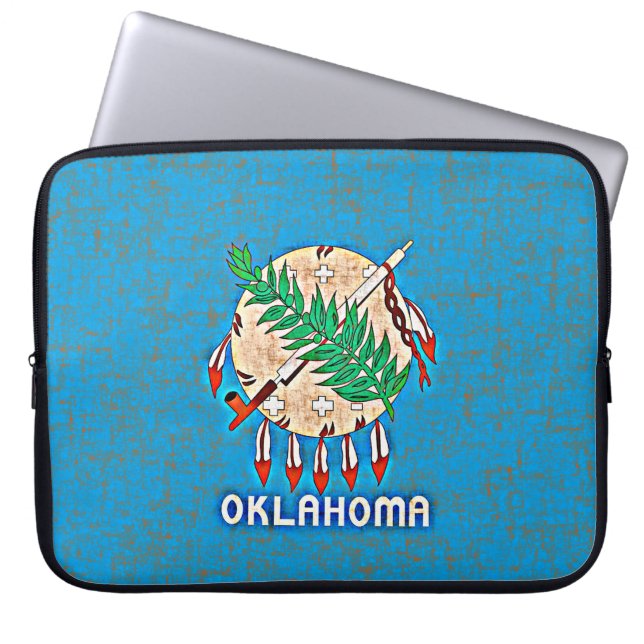 OKLAHOMA FLAG LAPTOP SLEEVE (Front)