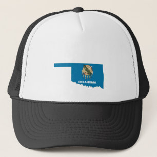 Oklahoma Flag Map Trucker Hat