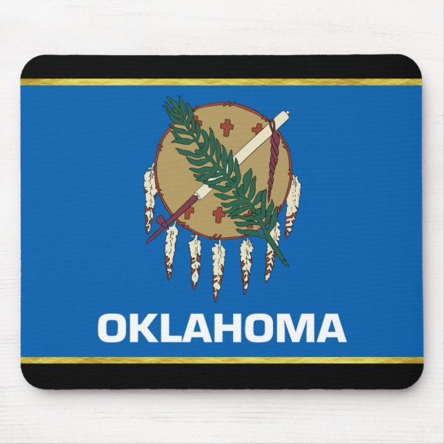 Oklahoma flag mouse pad (Front)