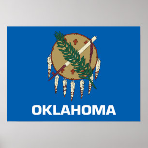 Oklahoma flag poster