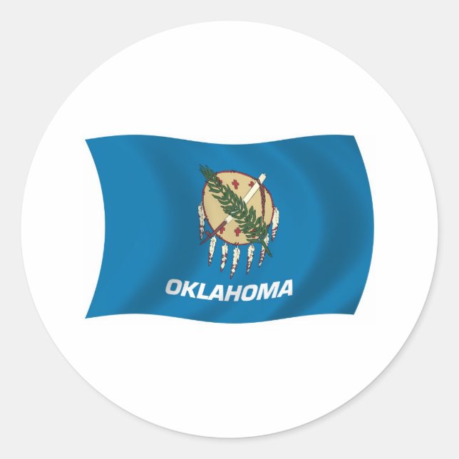 Oklahoma Flag Sticker (Front)