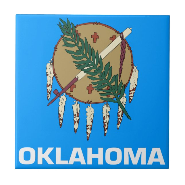 Oklahoma Flag Tile (Front)