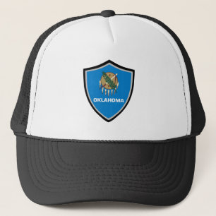 Oklahoma flag trucker hat