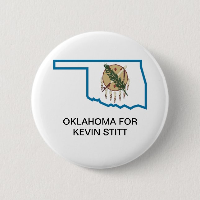 OKLAHOMA for KEVIN STITT Button (Front)