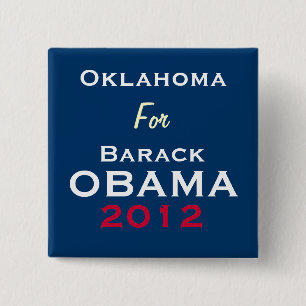 OKLAHOMA For OBAMA 2012 Campaign Button