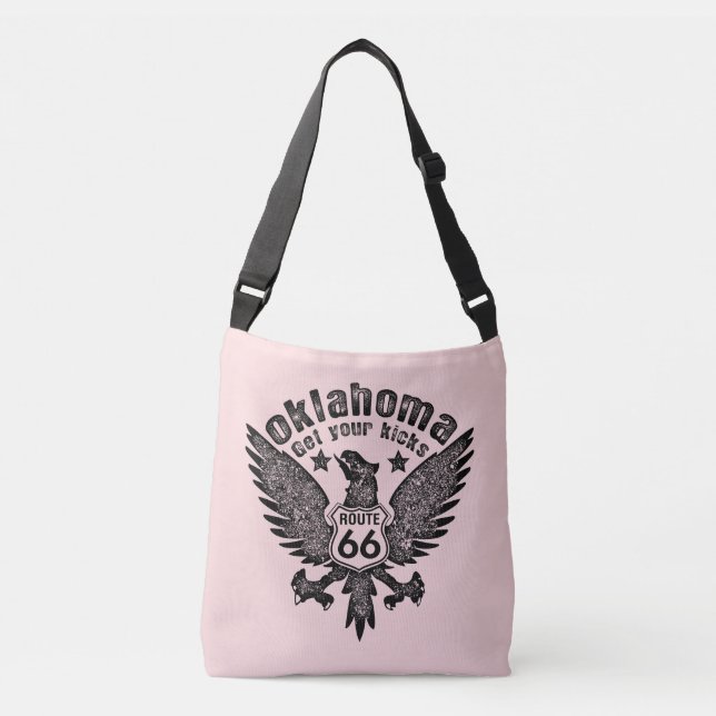 Oklahoma Get Your Kicks Crossbody Bag (Front)