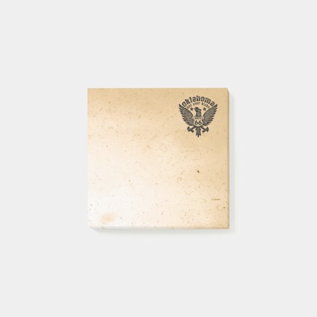 Oklahoma Get Your Kicks Post-it Notes (Front)