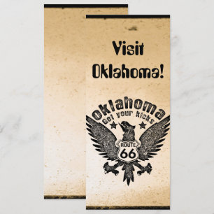 Oklahoma Get Your Kicks Route 66 Invitation