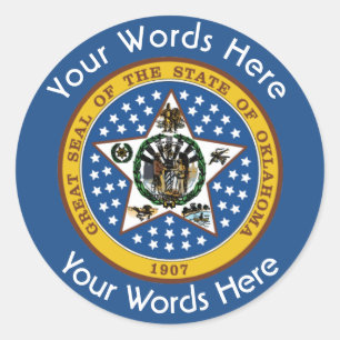 Oklahoma Great Seal Custom Sticker