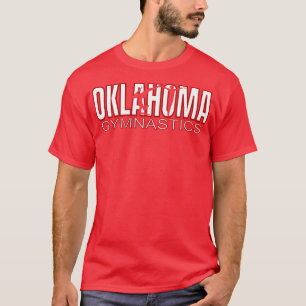 Oklahoma Gymnastics Competition Gymnast Tumbling   T-Shirt