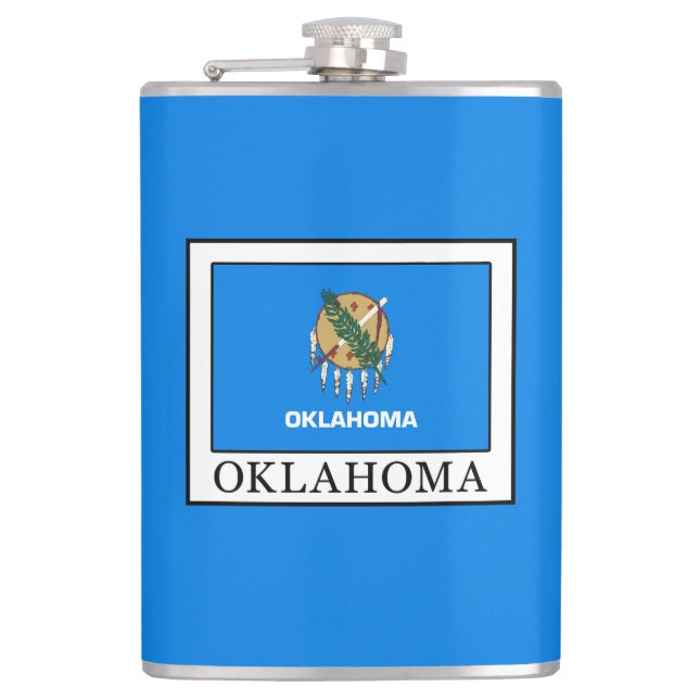 Oklahoma Hip Flask (Front)