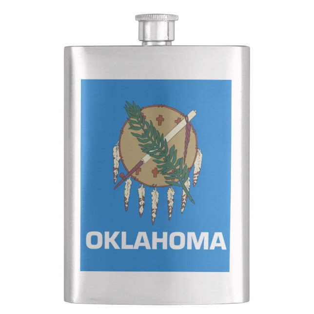 OKLAHOMA HIP FLASK (Front)