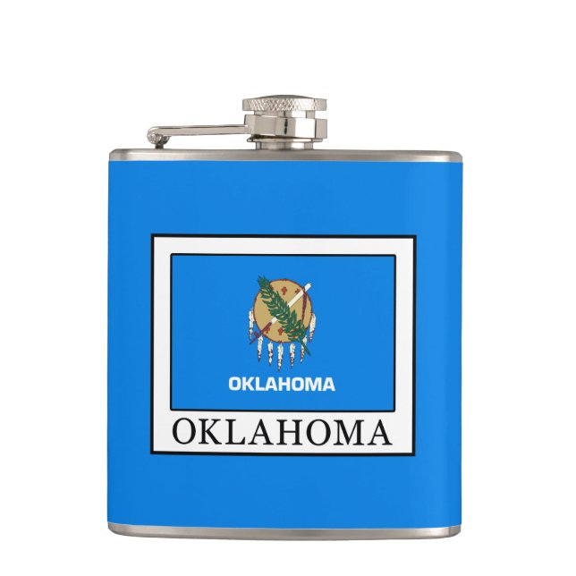 Oklahoma Hip Flask (Front)