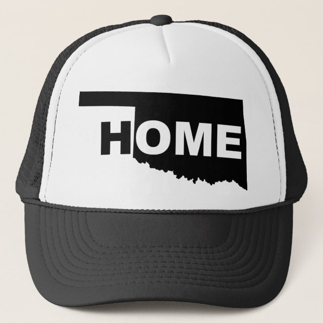 Oklahoma Home Away From State Ball Cap Hat (Front)