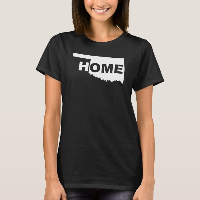 Oklahoma Home Away From State T-Shirt Tees (Front)