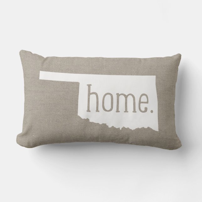 Oklahoma Home State Throw Pillow (Front)