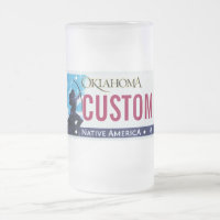 Oklahoma license plate mug