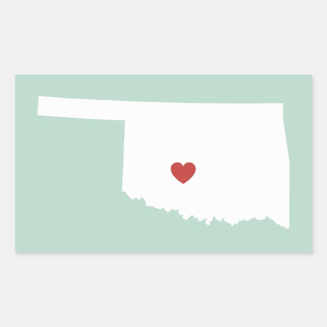 Oklahoma Love - Customisable Sticker (Front)
