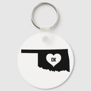 Oklahoma Love Key Ring