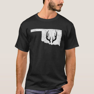 Oklahoma OK Deer Hunting Shed Antlers  1 T-Shirt