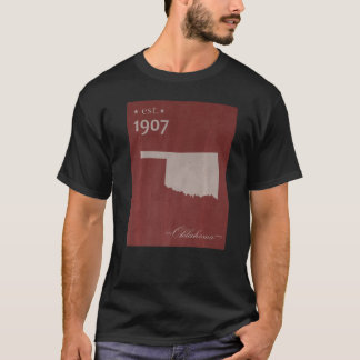 Oklahoma OK Map Grunge Vintage State Graphic Women T-Shirt