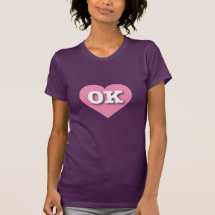 Oklahoma Pink Heart - I love OK T-Shirt