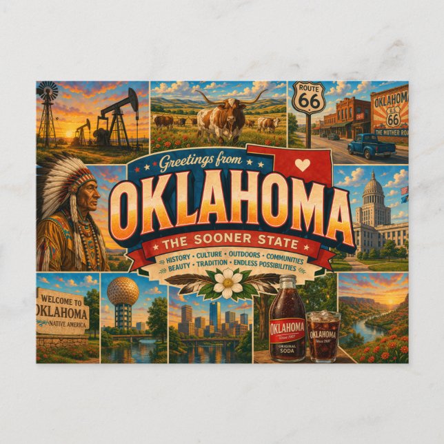 Oklahoma Postcard (Front)