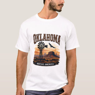 Oklahoma Prairie Sunset Adventure T-Shirt