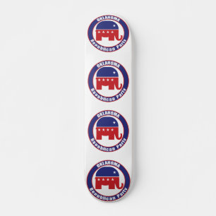 Oklahoma Republican Party Skateboard