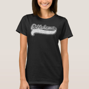 Oklahoma Retro Baseball Style Vintage Men Women T-Shirt