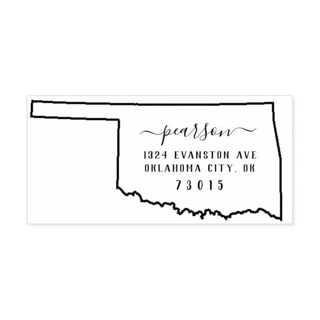 Oklahoma Return Address Stamp Self-Inking (Design)