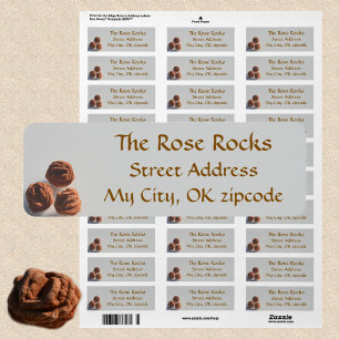 Oklahoma Rose Rocks Photographic Return Address