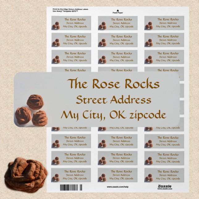 Oklahoma Rose Rocks Photographic Return Address (Creator Uploaded)