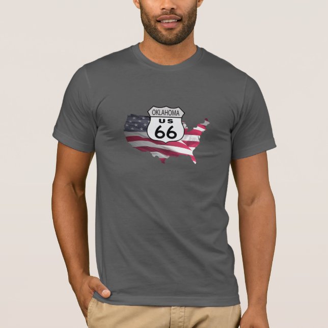 Oklahoma Route 66 T-Shirt (Front)